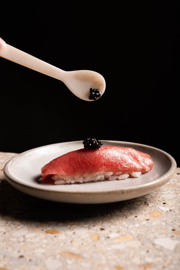 sushi au caviar